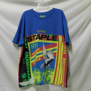Staples Pigeon Royal Blue Multi color T-shirt